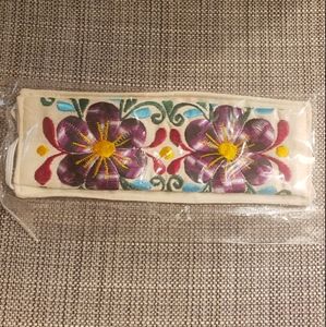 Facemask- Floral Hand Embroidered facemask